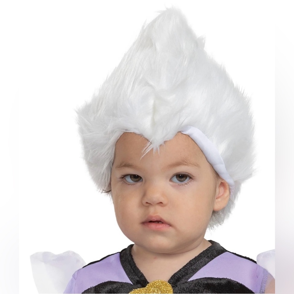 Halloween Costume Disney Villains Ursula Girls 3T/4T NWT Black/Purple/Gold Dress - Picture 3 of 8